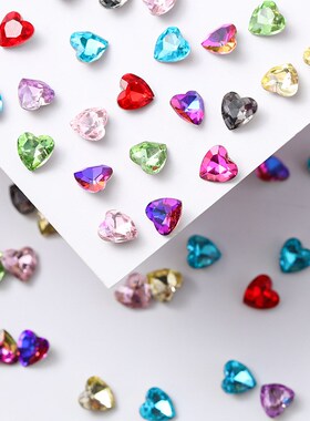 8mm Heartshaped Crystal Drill DIY Nail Stickers for Phone8mm