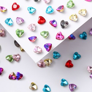 8mm Heartshaped Crystal Drill DIY Nail Stickers for Phone8mm