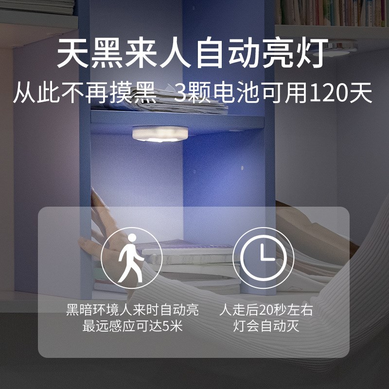Smart Human Sensor Night Light for Corridor Cabinet Wardrobe