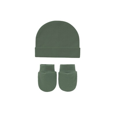 Newborn Antiscratch Gloves Infant Hat Foot Mitt Set 821046 8