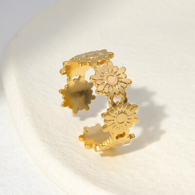 European and American Titanium Steel Ring for Women Openable