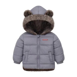 Kids Lamb Wool Thickened Jackets Boys Girls Down Cotton Padd