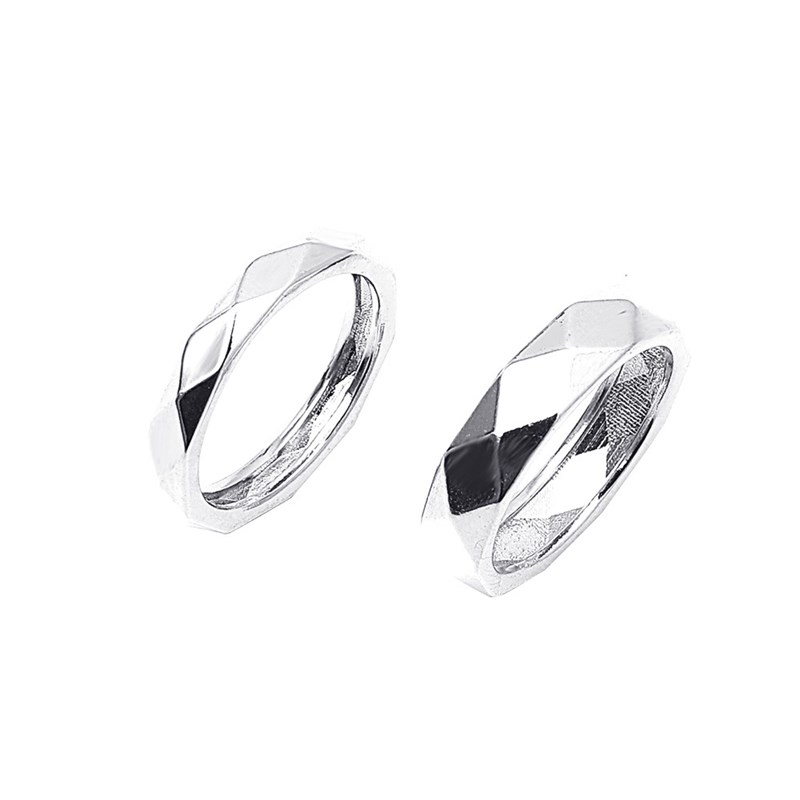 Simple Couple Jewelry Korean Japanese Geometric Rings Irregu