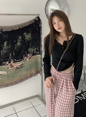 Designer Long Sleeve Tshirt Women 2025 SpringFall Slimming S