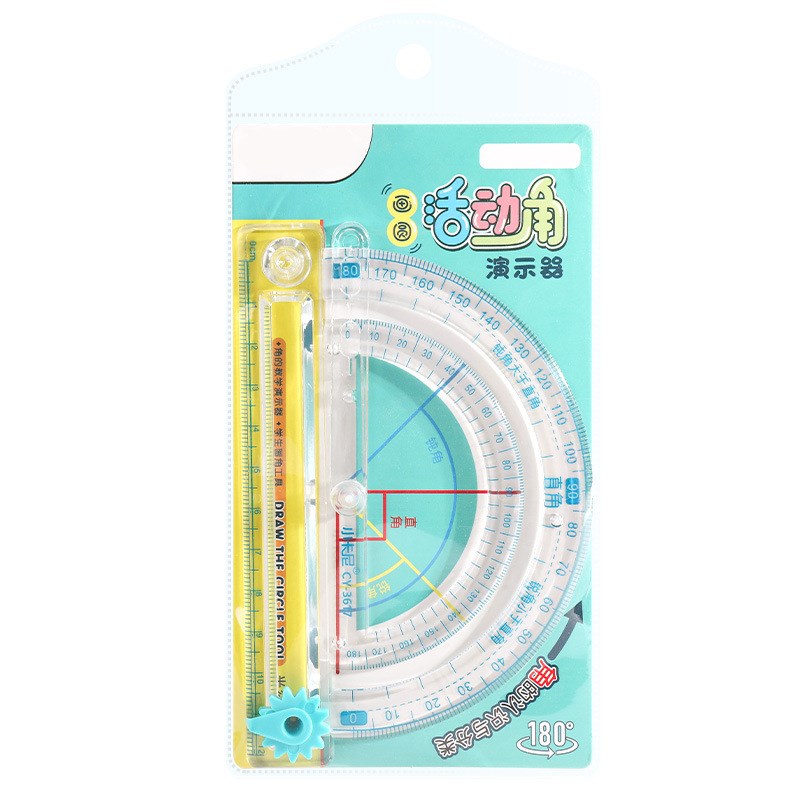 Rotatable Protractor Activity Angle Teaching Aid Primary Sch
