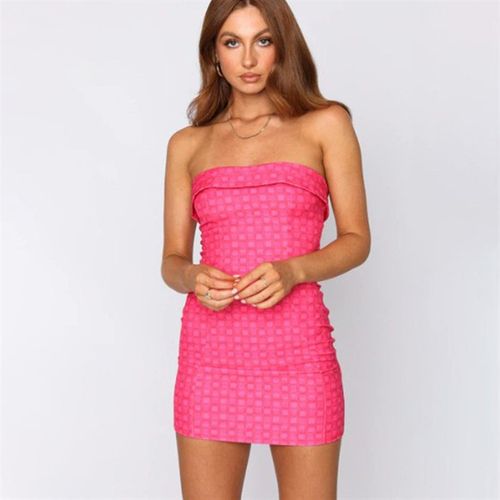 Sexy One Shoulder Strapless Dress 2025 Autumn Hot Skirt for