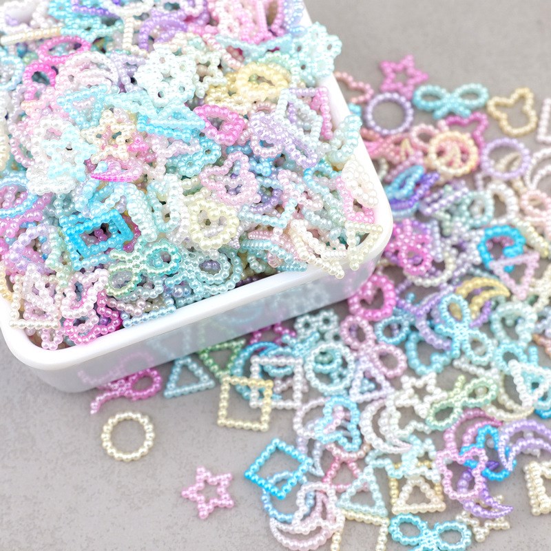 Baroque Gradient Mixed Resin Beads DIY Kits for Phone Case H