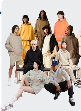 New 2025 Fog FallWinter Hooded Solid Color MultiColor Sweats