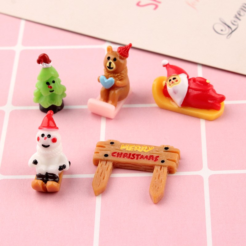 DIY 3D Christmas DIY Resin Accessories Christmas Series Micr