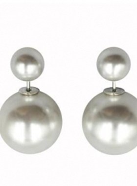TwoinOne Pearl Studs for Women Korean Style Simple Versatile