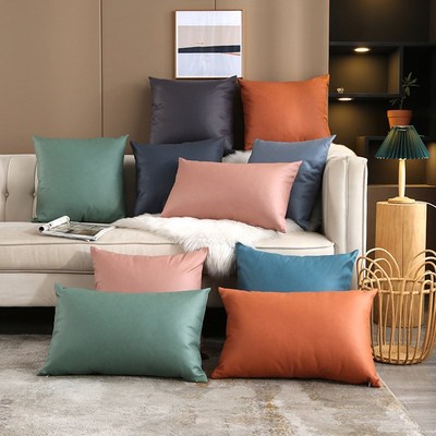 Luxe Tech Fabric Pillowcase Rectangular Backrest Cushion for