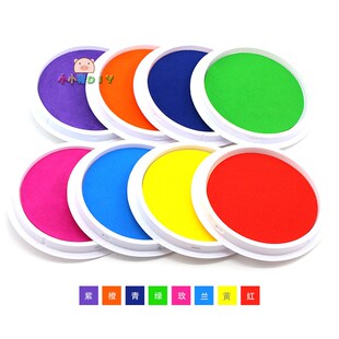 Finger Painting Pigment Washable Fingerprint Ink Pad for Kin