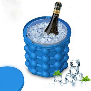 Silicone Ice Bucket Plastic Quick Freezer Ice Wine GeniQuick