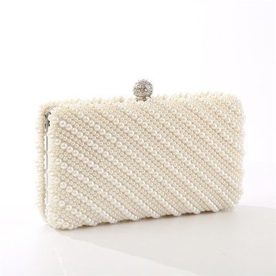 Pearl Handbag 2025 Beaded Qipao Bag DiamondStudded Evening B