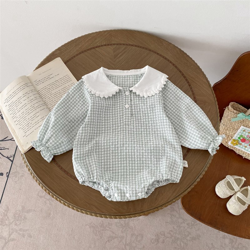 Fall Baby Girl Romper Infant Doll Collar Bodysuit Newborn Ou