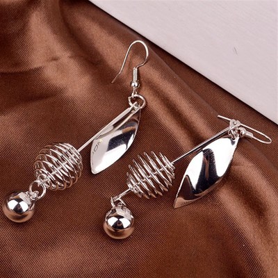 Long Exaggerated Petal Spring Earrings Long Exaggerated Peta