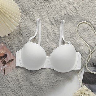 Pushup Bra for Women Thin Cup Balconette Tshirt Style with U