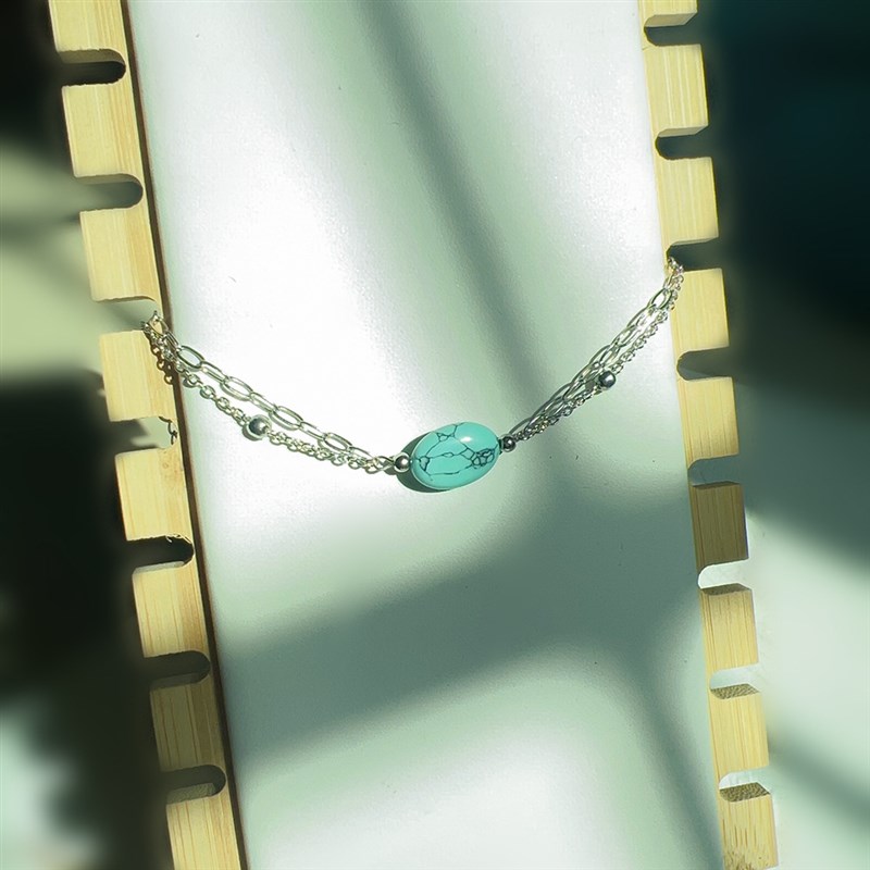 French Retro Double Layer Bracelet Women Titanium Steel Ins