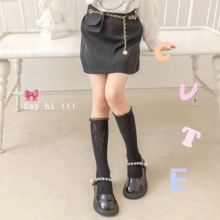 Mesh Breathable Princess Socks for Kids Straight Tube No Hee