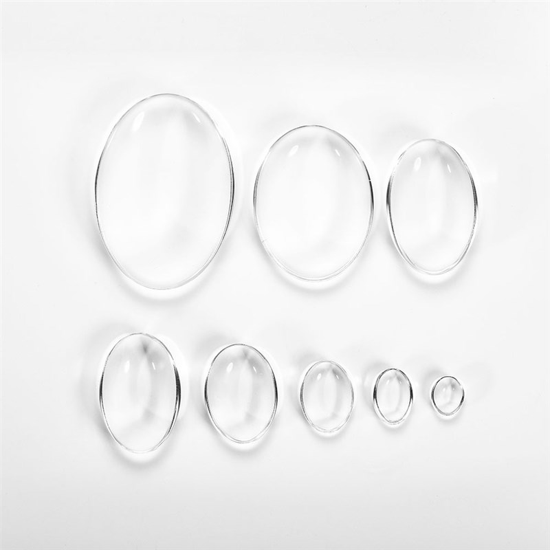 DIY Jewelry accessories oval time gem transparent glass patc