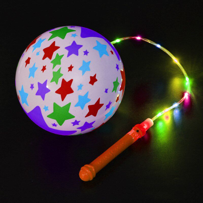 Large Glowing Fitness Ball Inflatable Elastic Flash Light Ba