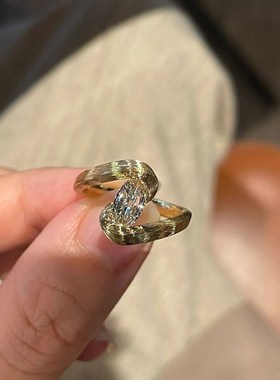 Sparkling Diamond Ring Womens Ins Design Sense Temperament a