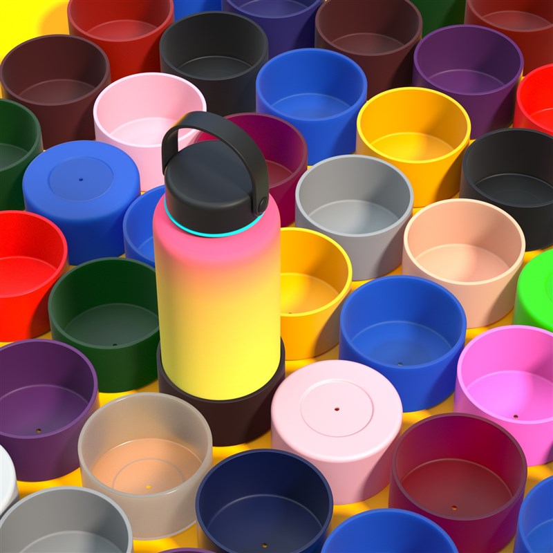 Silicone Base Sleeve for H4KE Thermos Cup Antiwear Antidrop