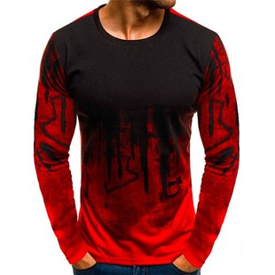 Mens Fashion Sports Fitness Personalized Print TShirt Summer