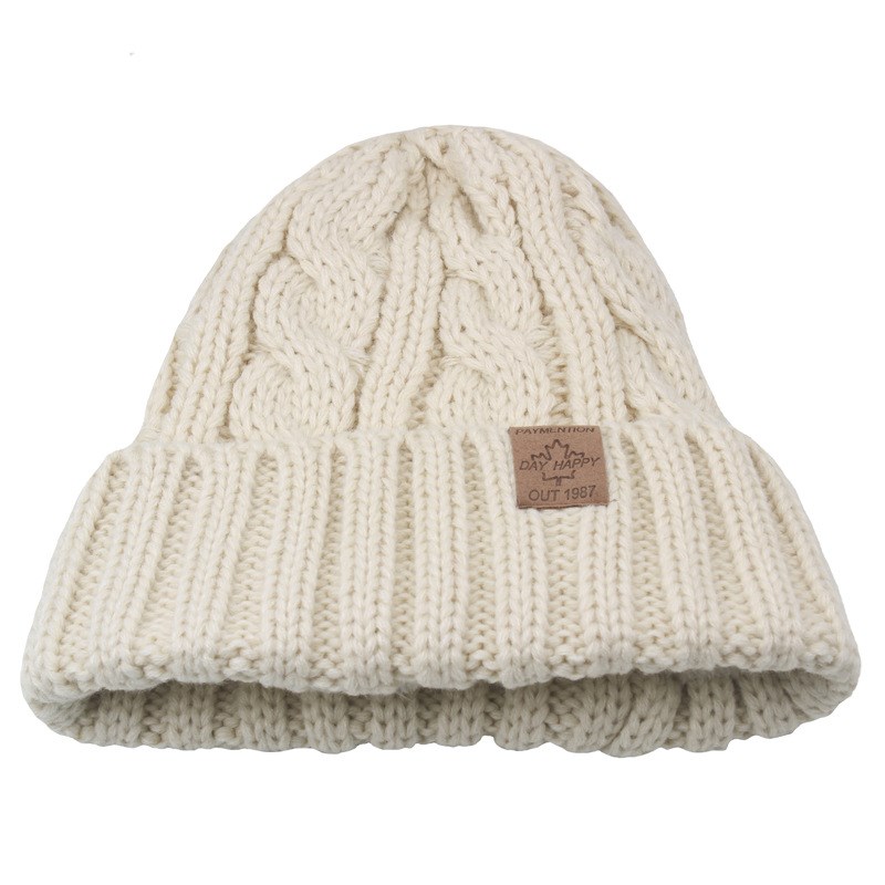 Winter Thick Knit Hat with Ear Protection for Couples Warm a