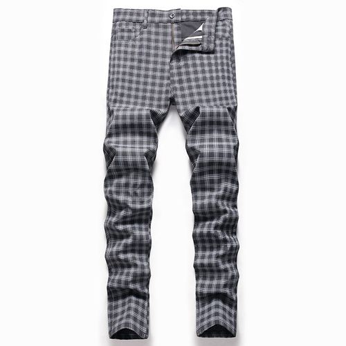 2025 Casual Pants for Men European and American Business Lar