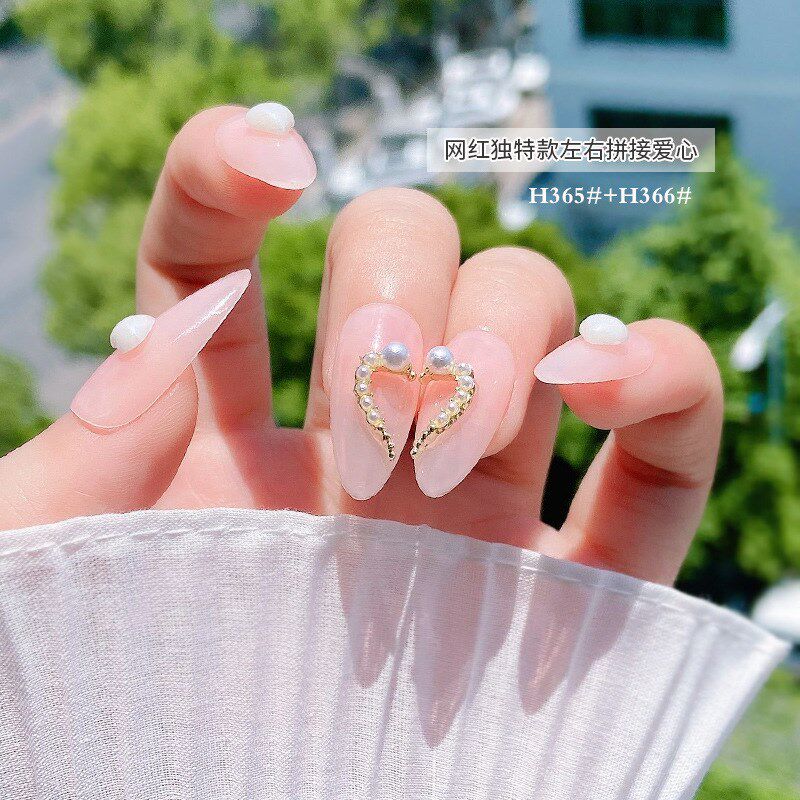 Nail Art DIY Alloy Charms Metal Rhinestones Pearl Colorful D