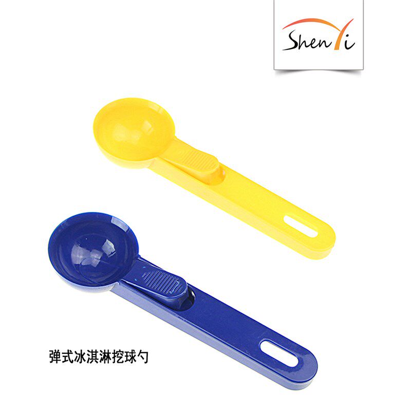 Foodgrade Plastic Springback Ice Cream Scoop Ice Cream Spoon