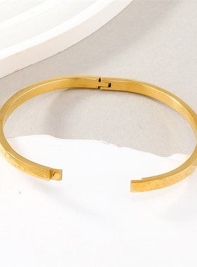 Stainless Steel Charm Bracelet Corrosion Star Moon Titanium