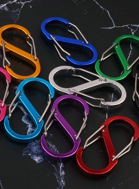 5 SShaped Outdoor Climbing Hook Aluminum Alloy Quick Hook 8C