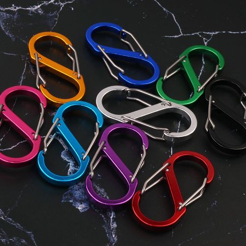5 SShaped Outdoor Climbing Hook Aluminum Alloy Quick Hook 8C