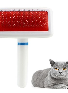 White Plastic Handle Dense Needle Comb for Pets Dog Comb Pet