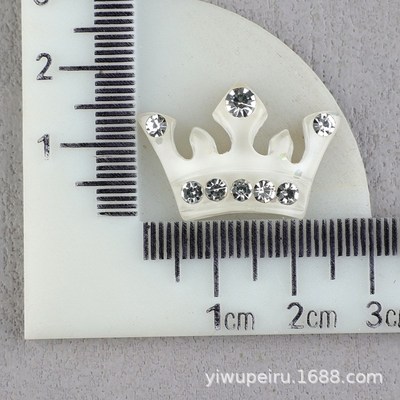 Shiny Crown Resin Accessories DIY for Kids Hair Clip Rubber