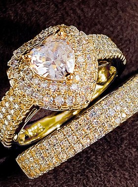 Best Seller Sweet Heartshaped Zirconia Ladies Engagement Rin