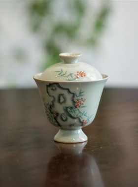 ClearanceClearance Jingdezhen Handpainted Covered Bowl Tea S