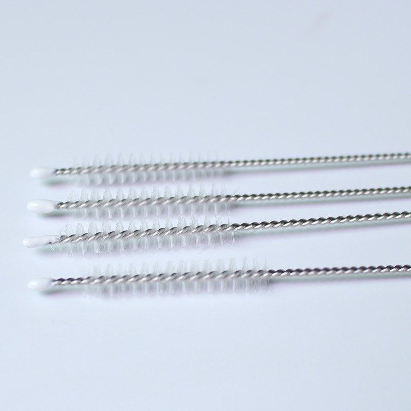 Baby Bottle Straw cleaning brush Infant nipple brush Stainle