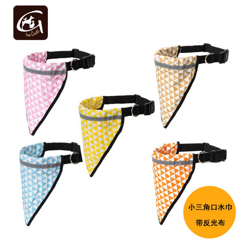 Guangzhou Dog Supplies Cotton Absorbent Triangle Scarf Refle