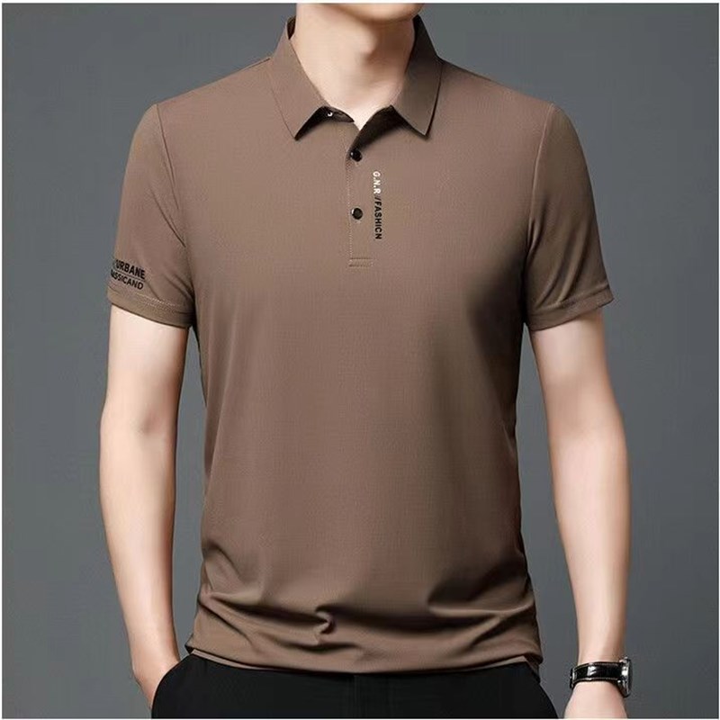 WrinkleFree Big Size Polo Shirt Mens Short Sleeve TShirt Pri