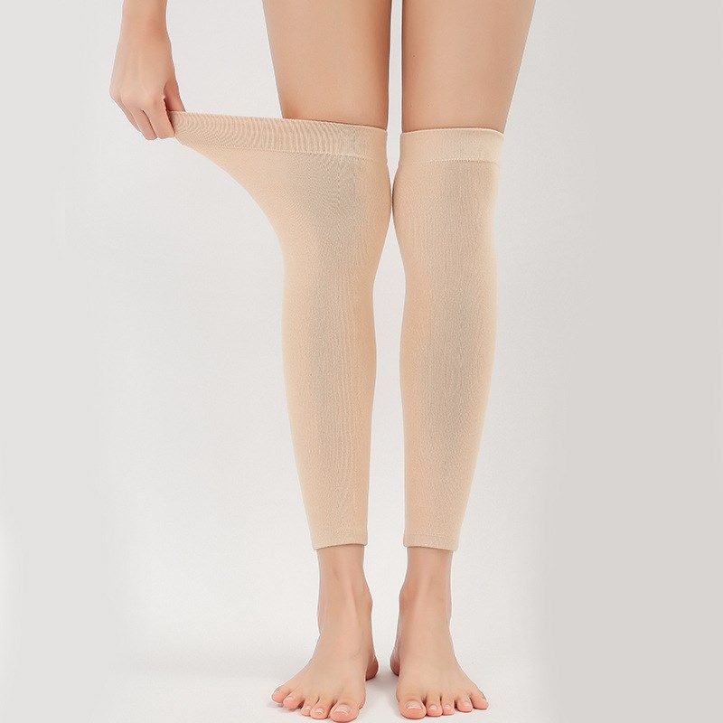Cotton Leg Socks for Women Long Ankle Warmer Mens Long Knee