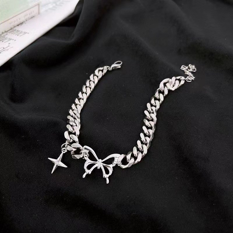 Star Butterfly Bracelet Cuban Chain Retro Hipster Accessorie