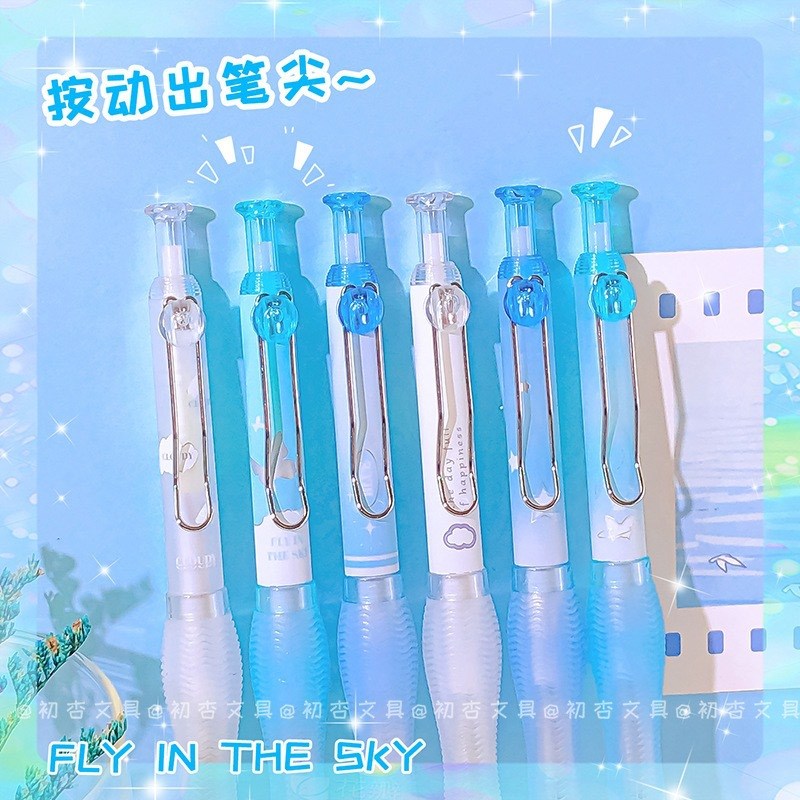 Push Button Pen for Grade 3 Day Nebula Replaceable Ink Cartr