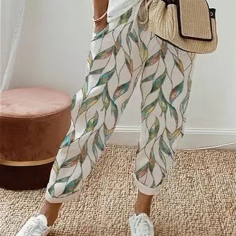 Printed Fashion Casual Pants for Women 2025 2025 Womens Prin