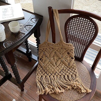Mizawa 2025 Straw Bag Ins Style Handmade Woven Bag Versatile