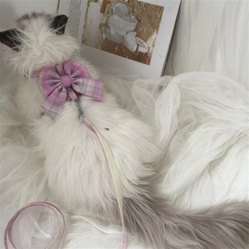 Antiescape Cat Leash Adjustable Pet Chest Harness for Outdoo