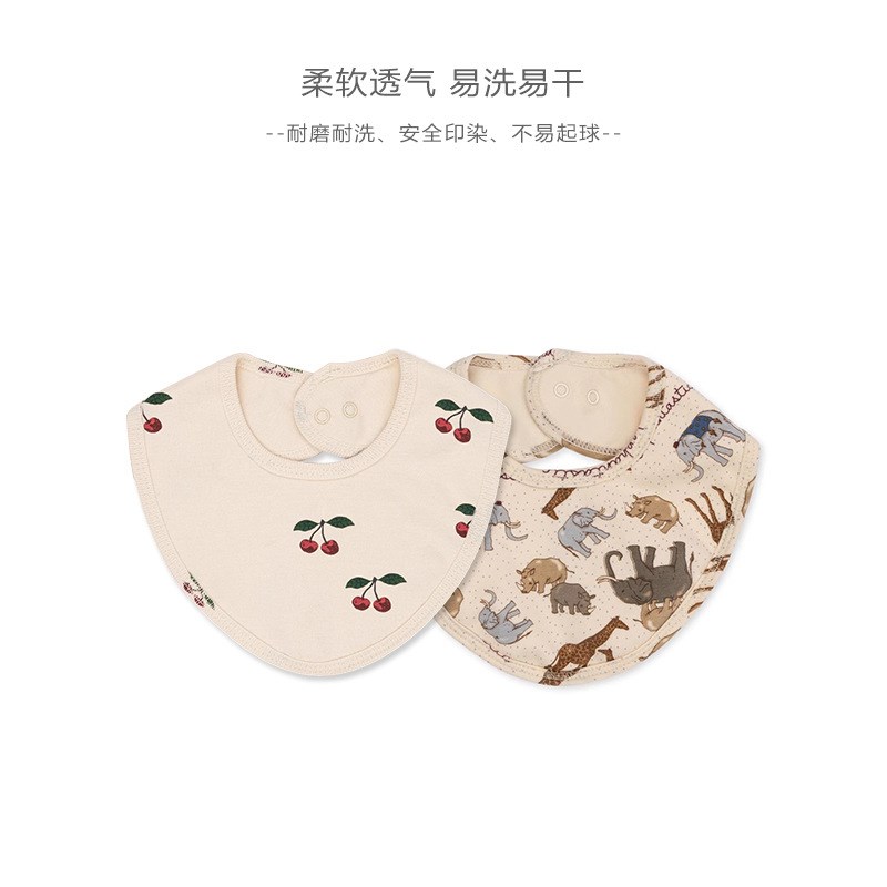 Baby Bibs 4 Seasons Absorbent Infant Toddler SpringFall Cott