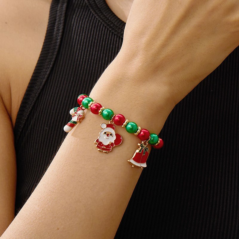 Creative Christmas Bracelet Santa Claus Snowflake Bracelet O